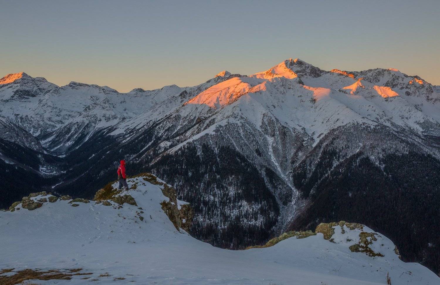 западный кавказ закан ноябрь рассвет, Николай Мысливцев