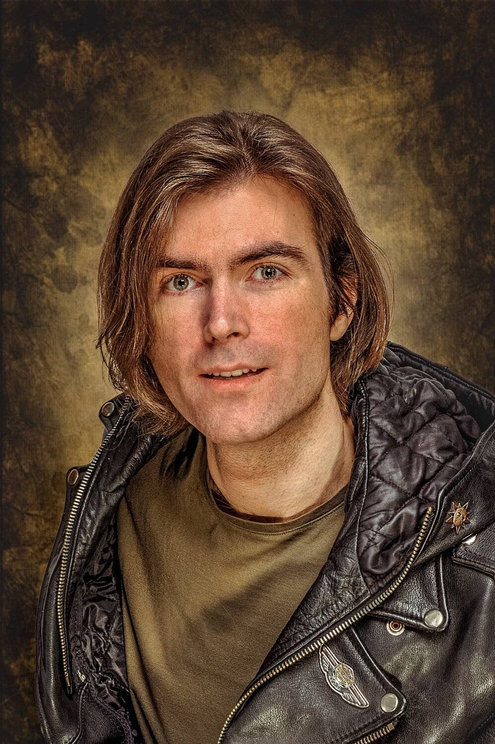 байкер портрет парень мужчина куртка, Андрей Володин