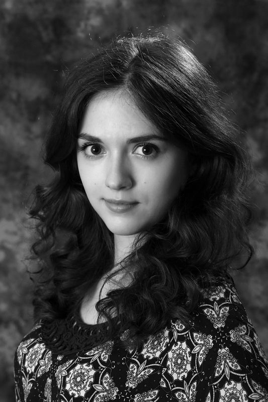 портрет, девушка,чёрно-белое, красота,олег_грачёв,oleg_grachev,canon,canonlens,beauty,portrait,b&w Анна фото превью