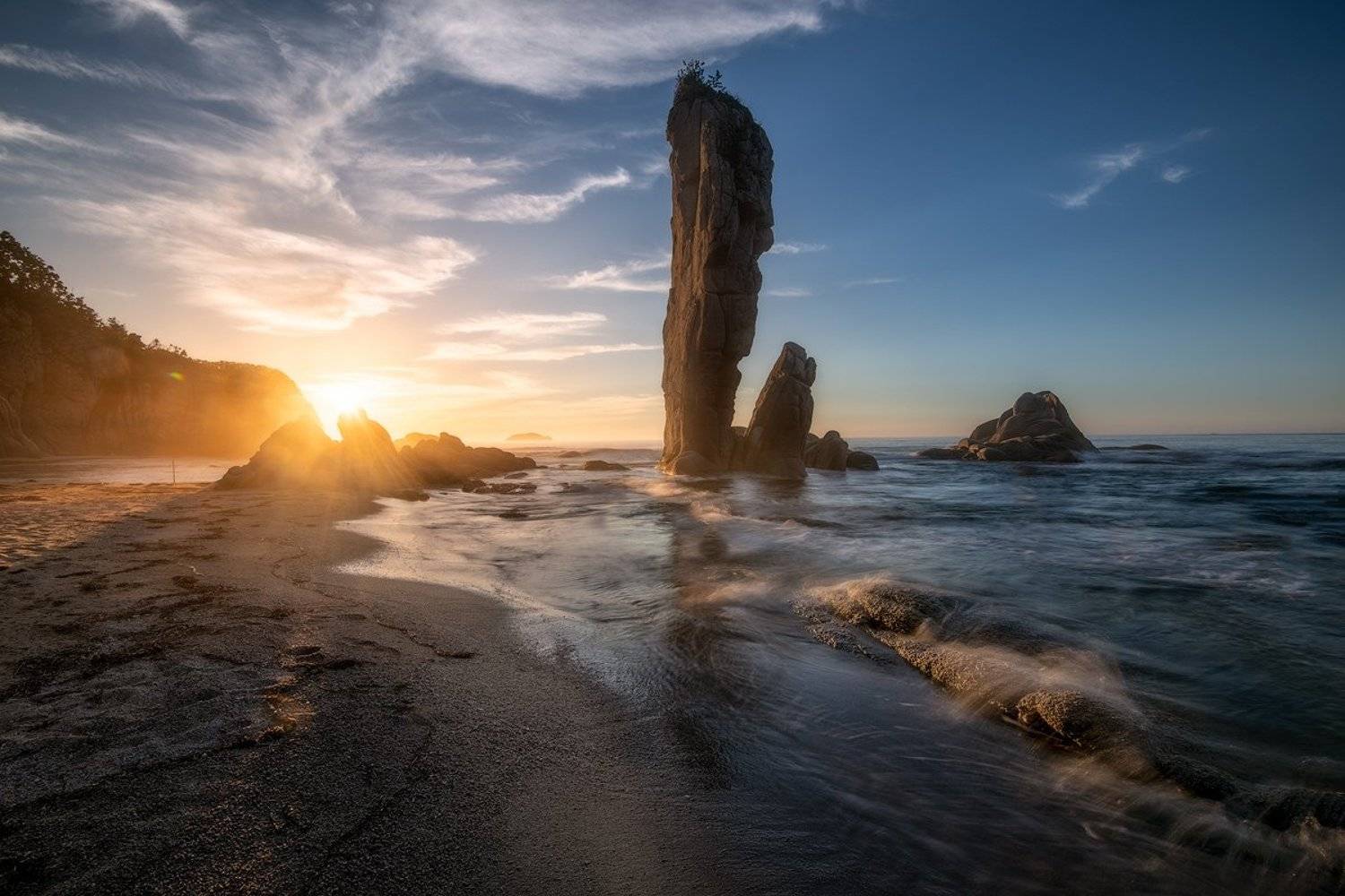 приморский край море солнце рассвет владивосток заповедник скалы, Сорокин Алексей