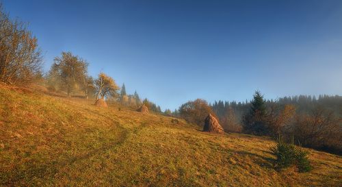 В горах