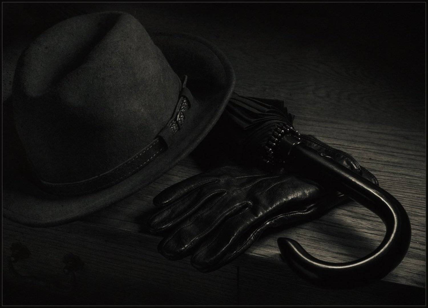 перчатки, зонт, шляпа, натюрморт, Андрей Угренинов