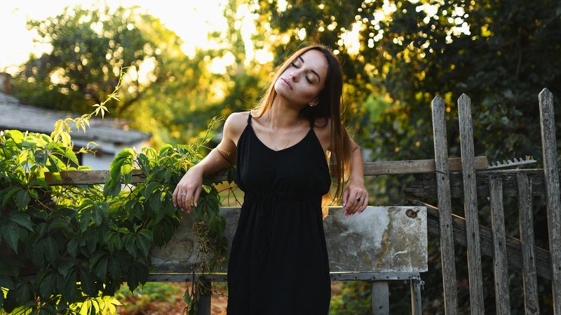 портрет, закат, лето, девушка, красота Маша фото превью