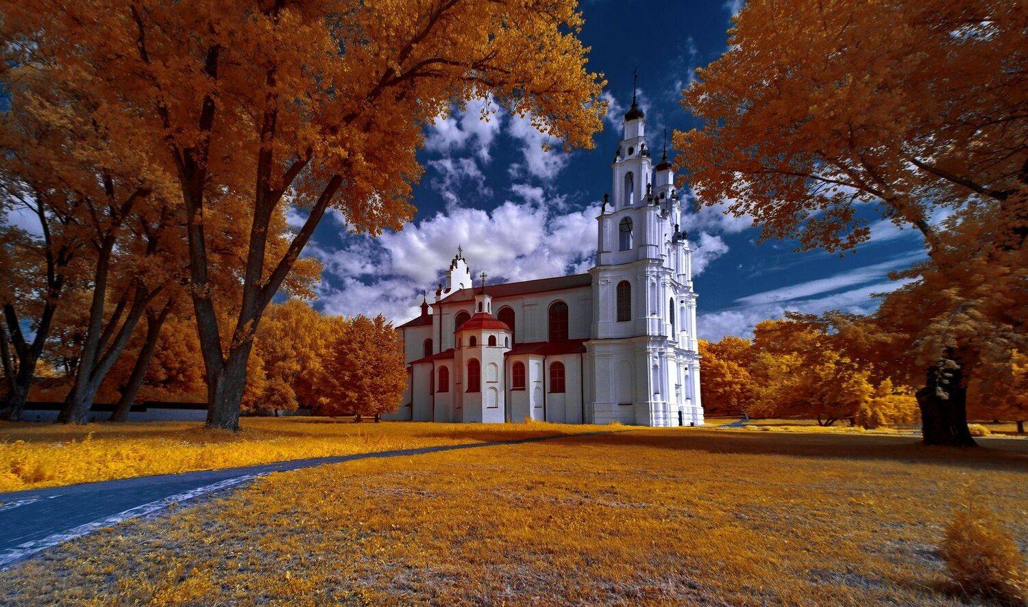 infrared,ик-фото,инфракрасное фото,инфракрасная фотография,пейзаж,город, полоцк,храм,беларусь,лето, Sixten ( Сергей )
