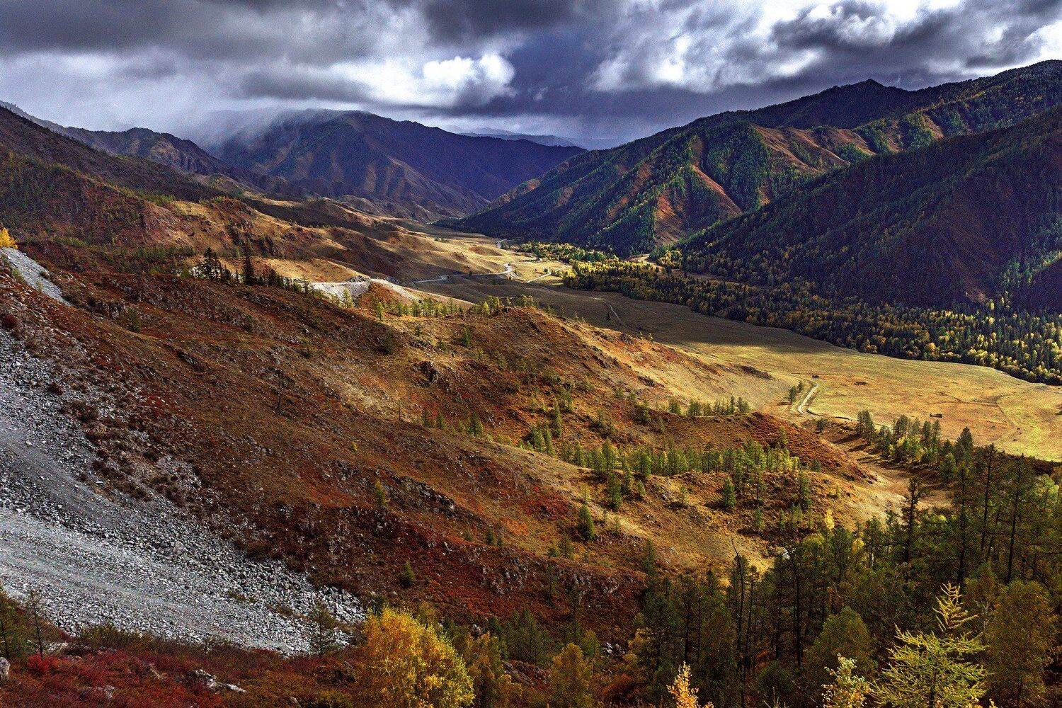 пейзаж, горы, осень, Горный Алтай, Александр Потапов
