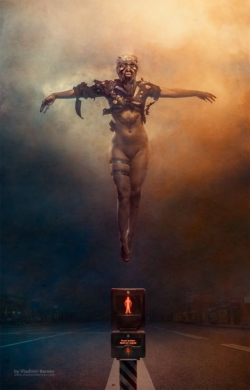 арт-ню, владимир бероеа, vladimir beroev, ню, nude, boduart, фотосессия, beauty, бьюти, бодиарт, голая, naked, фотосет Five Finger\'s Revolution. Scene 2. Push button. Wait for signal фото превью