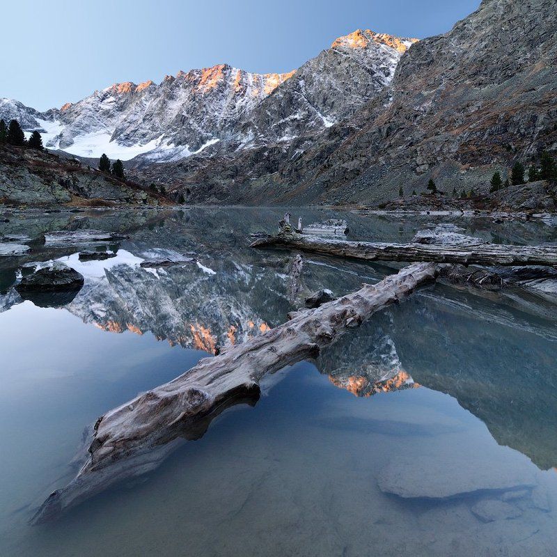 россия,  горный алтай, усть-коксинский район, катунский хребет, озеро куйгук, куйгук Плавник фото превью