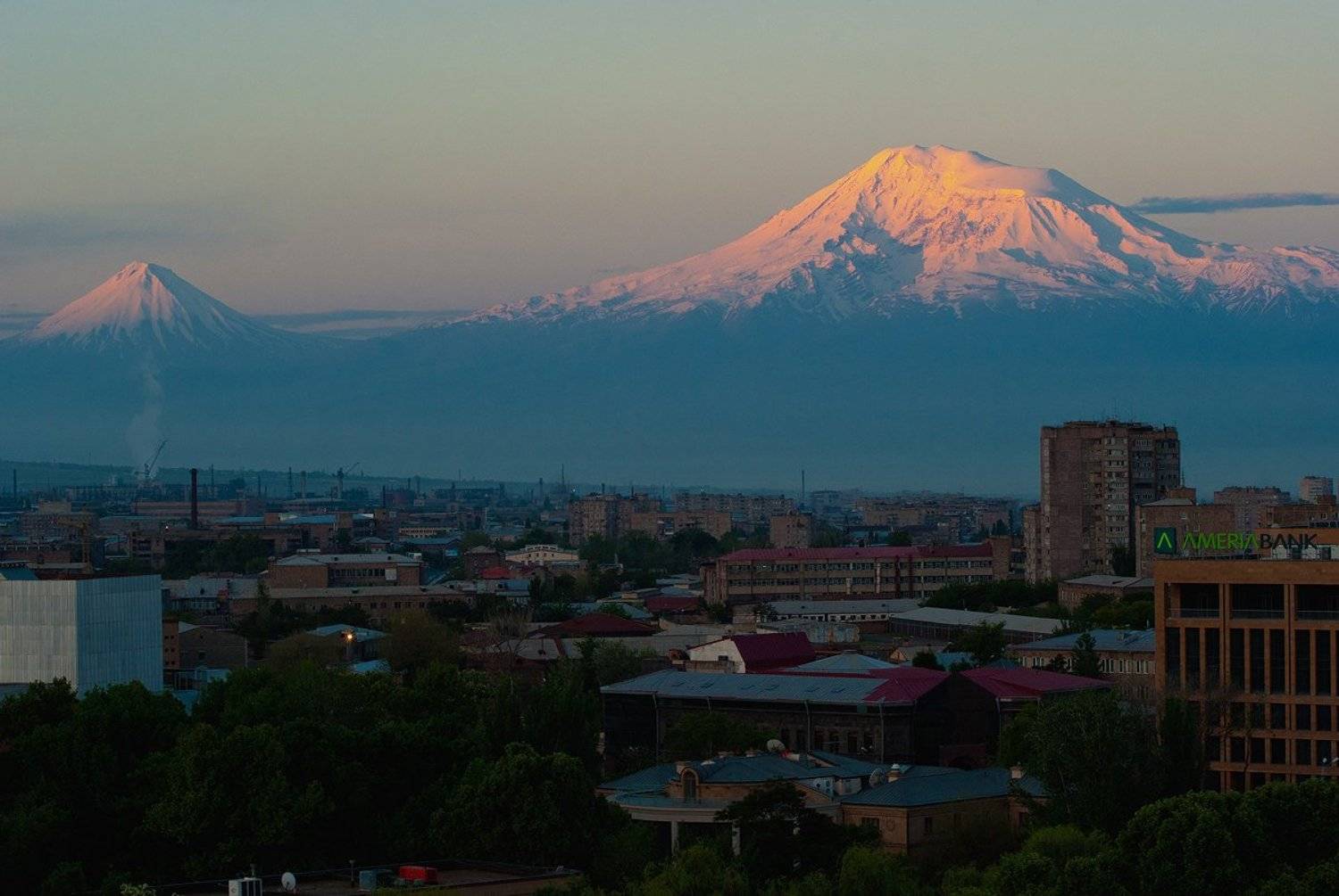 арарат, армения, город, пейзаж, городской пейзаж, восход, закат, Марченко Евгений