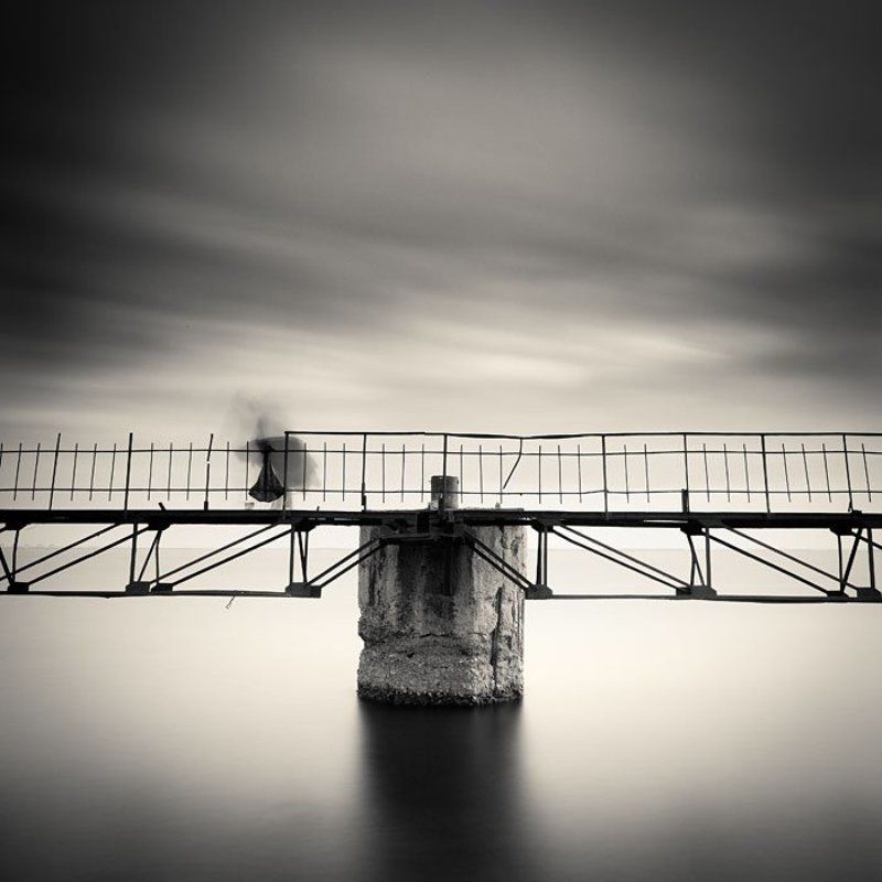 пейзаж, моно, минимал, чб *** фото превью