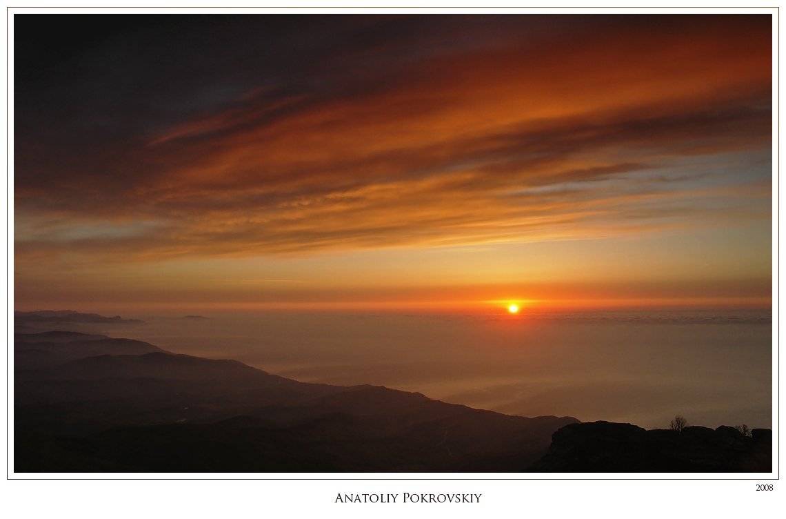 анатолий покровский, демерджи, осень, горы, облака, море, рассвет, крым, Анатолий Покровский