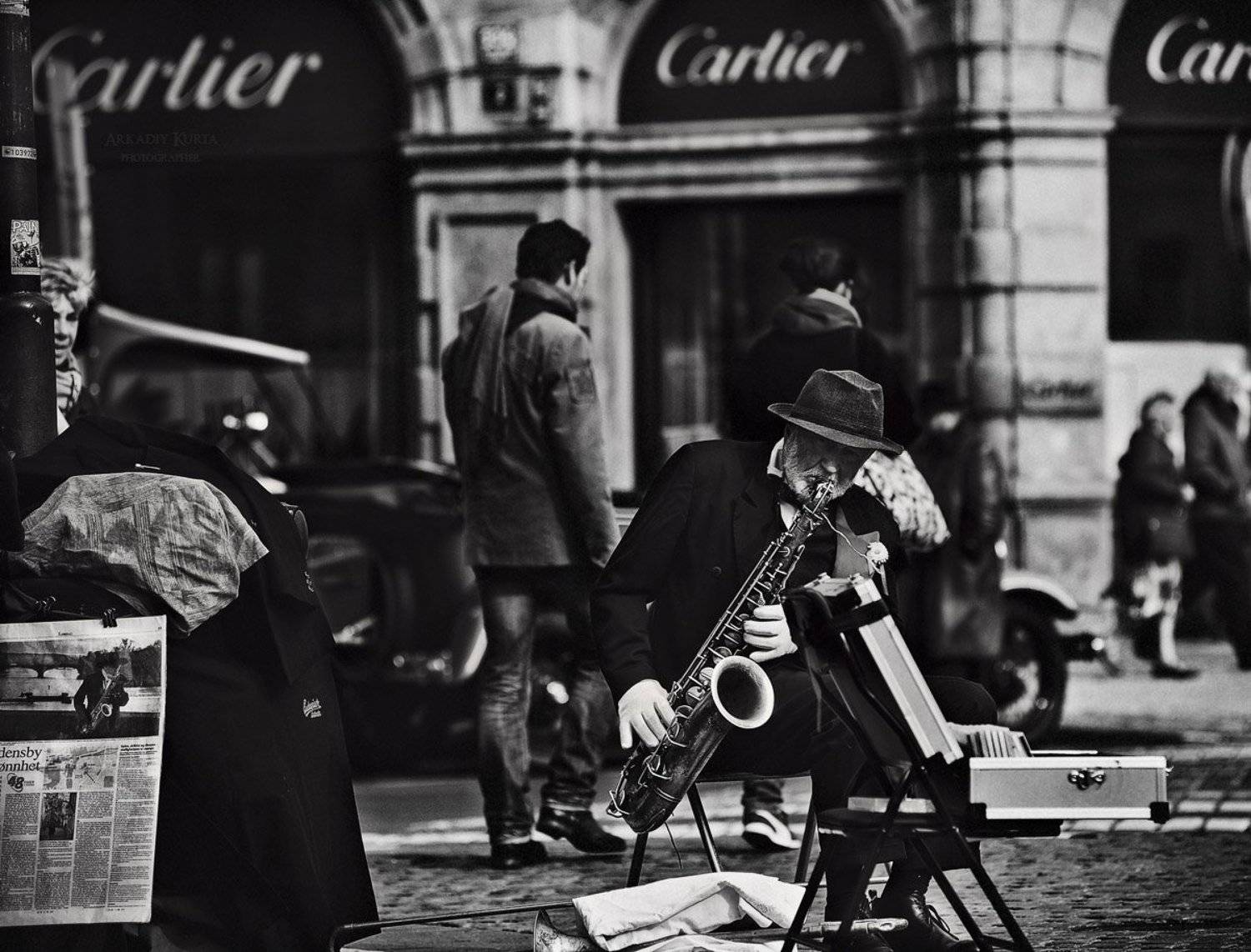 бульвар, блюз, уличный музыкант, Аркадий Курта