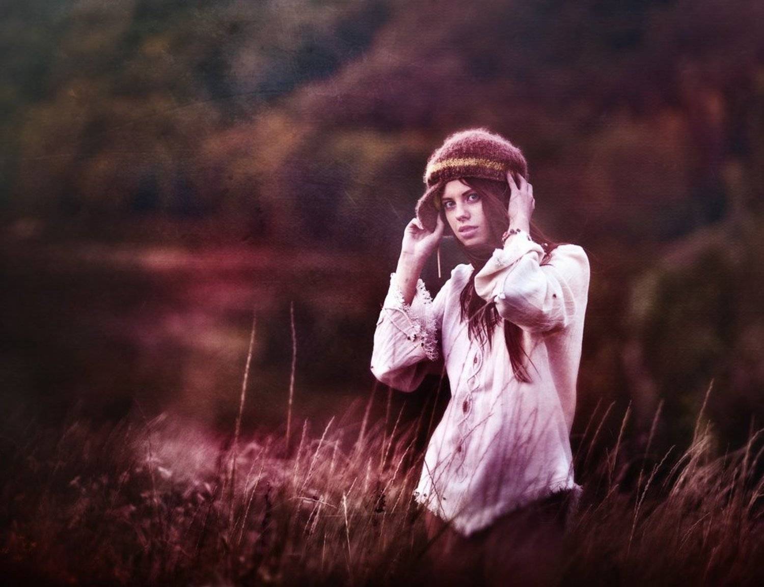 портрет, природа, чб, Аркадий Курта