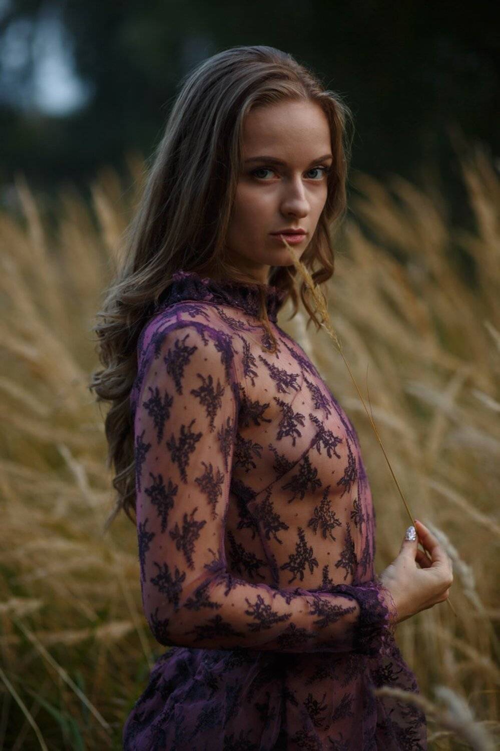 фото винтаж девушка поле, Marie Dashkova