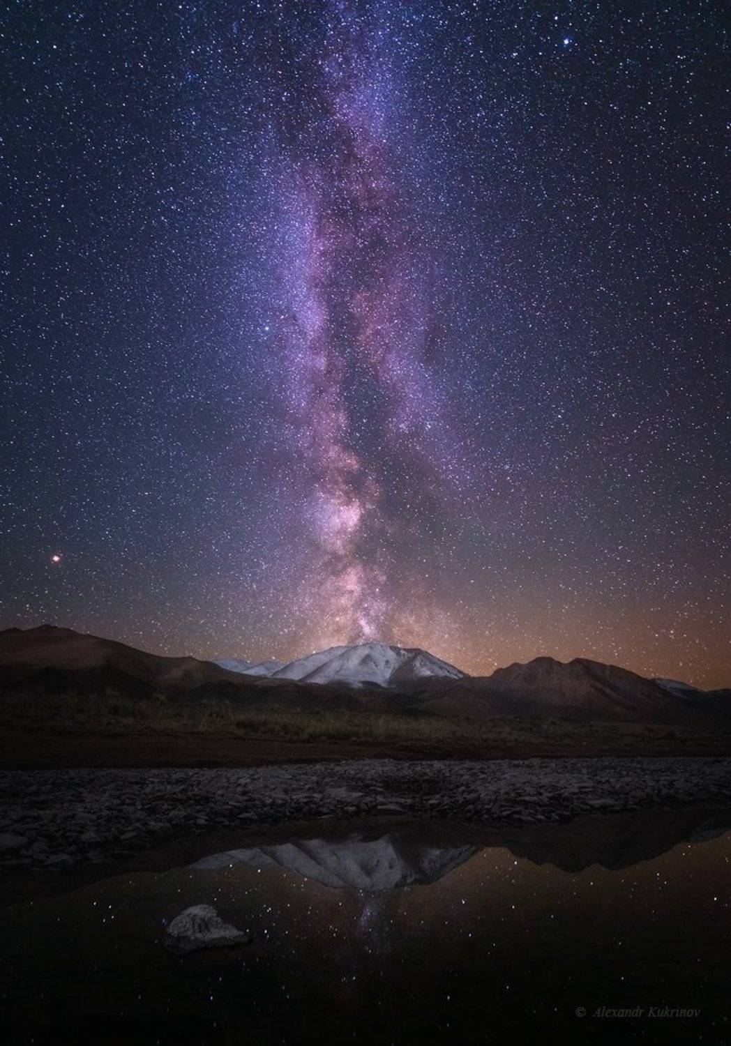 монголия, ночь, звёзды, млечный путь, Александр Кукринов