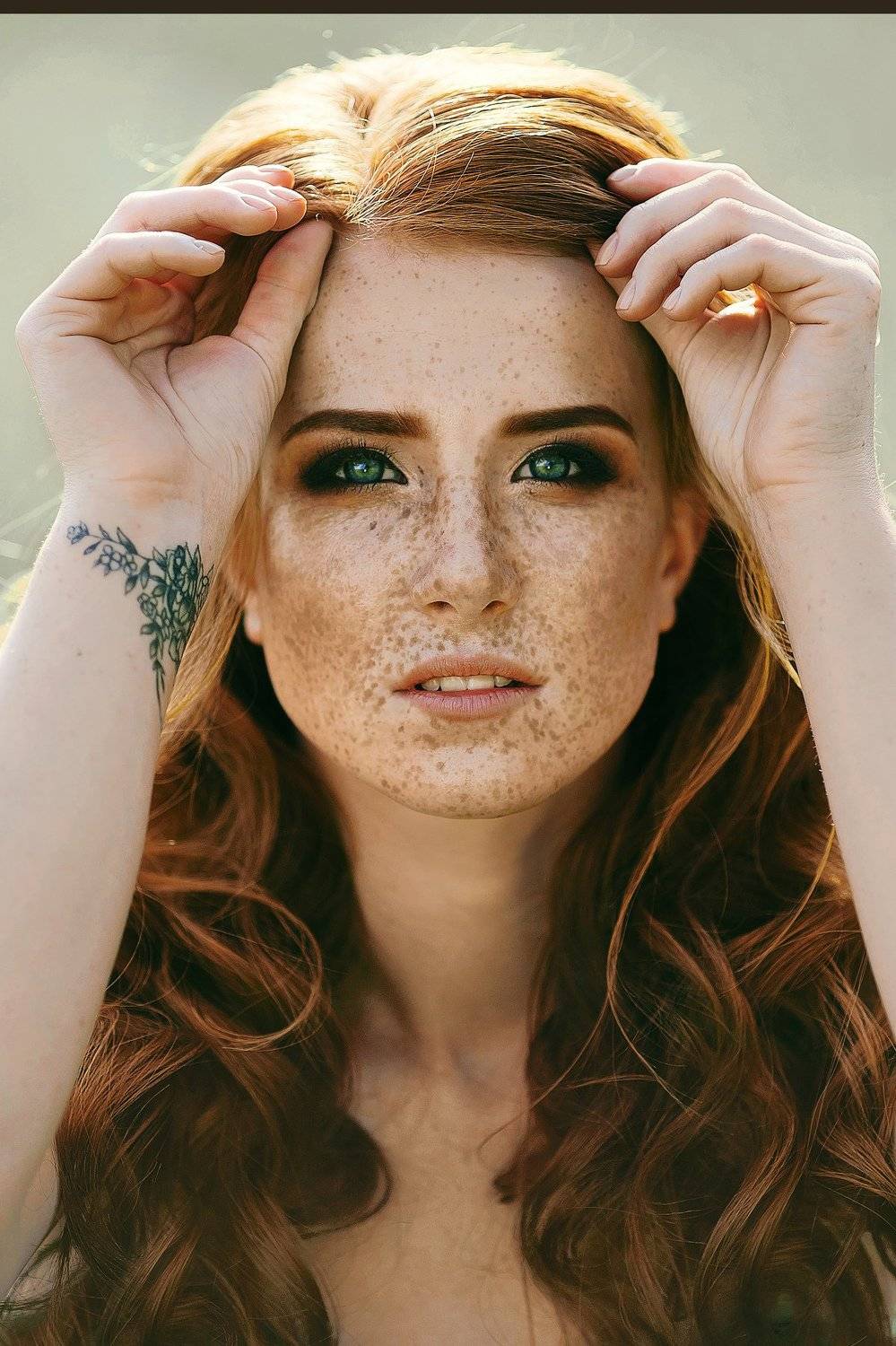 portrait girl colour портрет рыжая веснушки, Питинова Татьяна