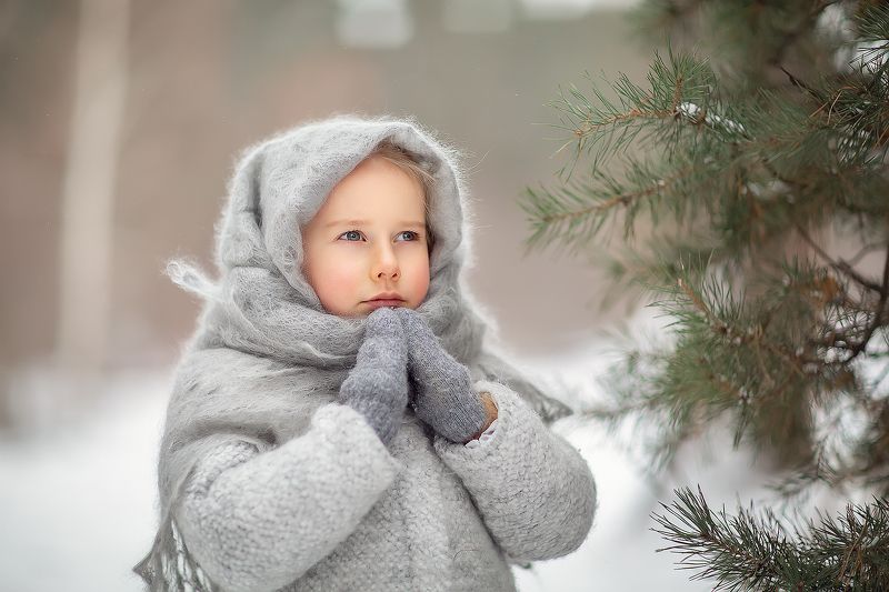 девочка зима платок Что же заказать деду морозу? фото превью