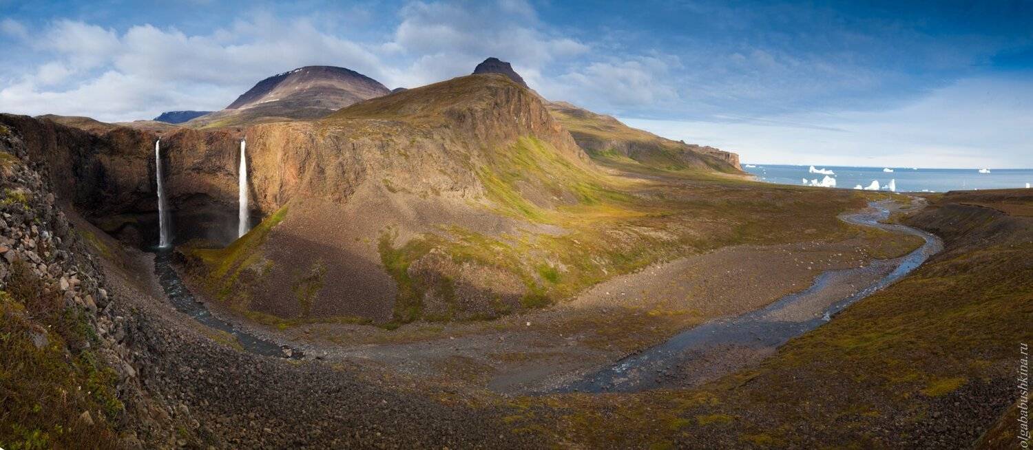 Гренландия, Исландия, водопад, айсберги, горы, Ольга Бабушкина