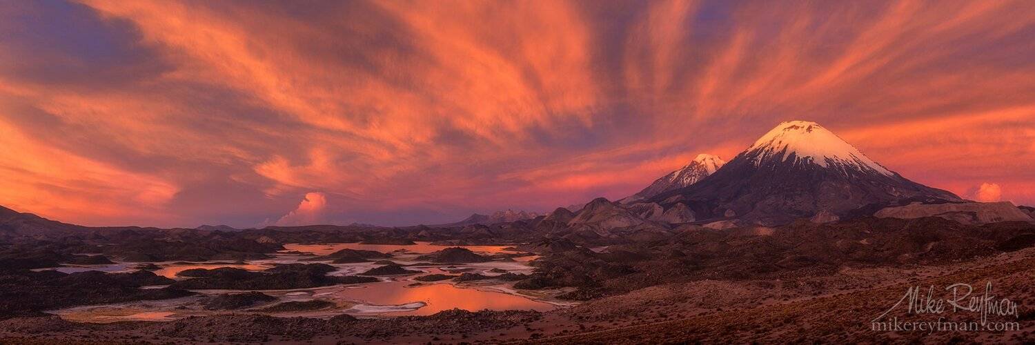 pomerape, parinacota, lauca, chile, nevados de paychata, cotacotani lagoon, Майк Рейфман