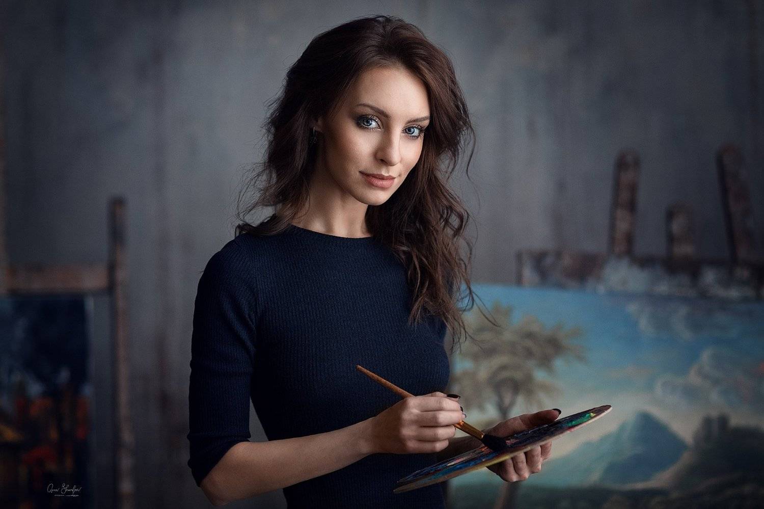 портрет красота девушка арт, Анна Шувалова