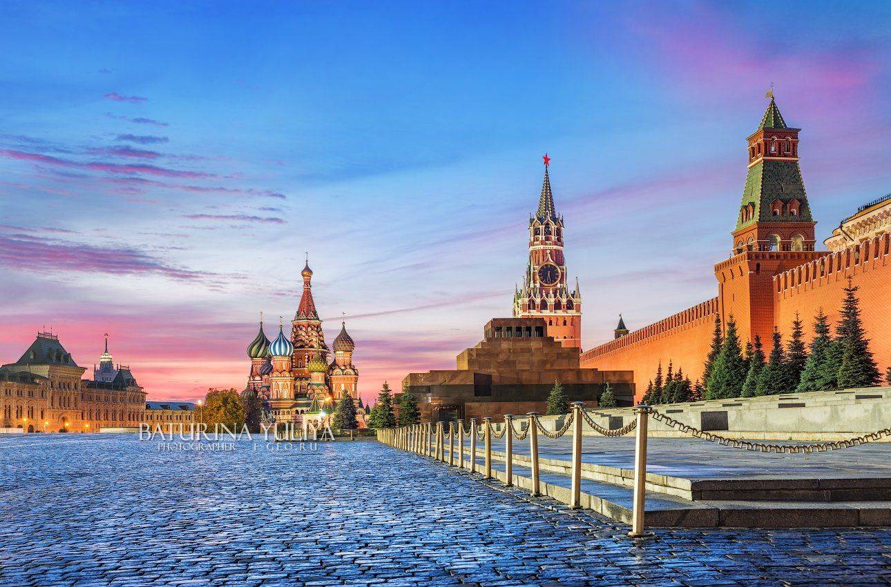 москва, красная площадь, кремль, спасская башня, собор василия блаженного, Юлия Батурина