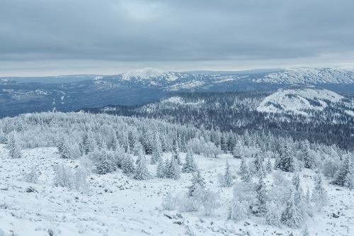 Первый снег на Большом Уване