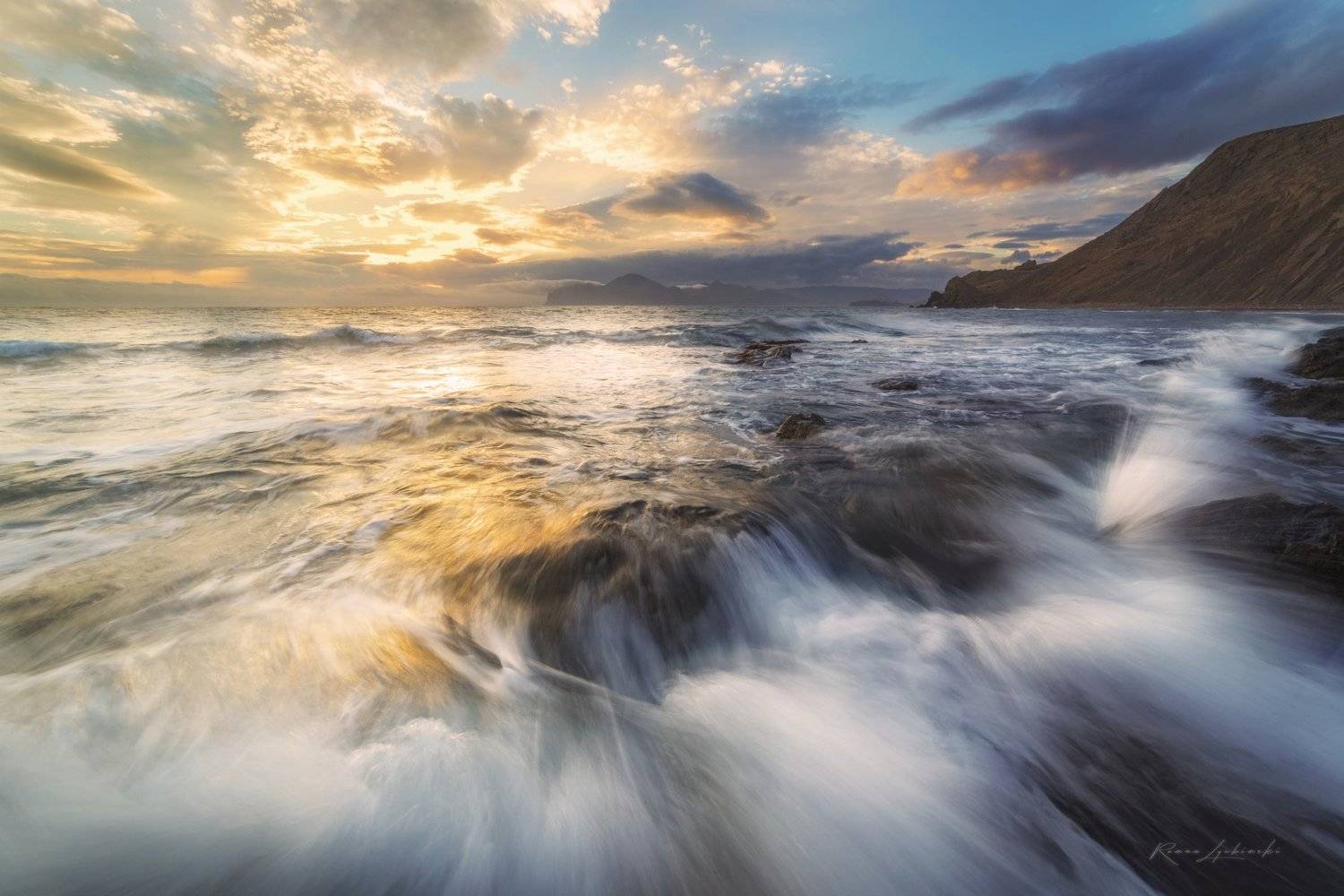 крым, орджоникидзе, кара-даг, море, шторм, Роман Любимский