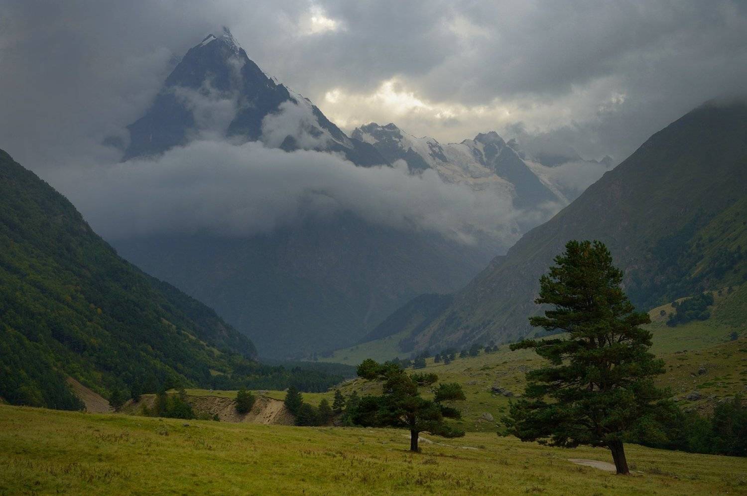 горы осень вечер тихтенген, Александр Жарников