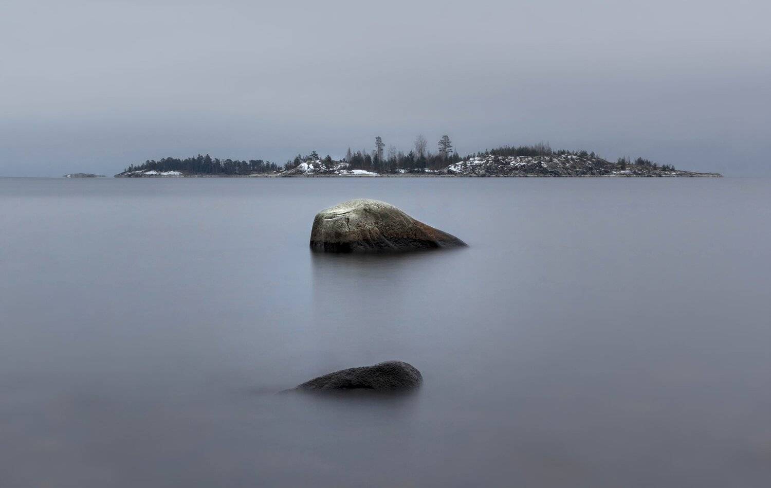 ладога, зима, шхеры, рассвет ,карелия, Павел Ващенков