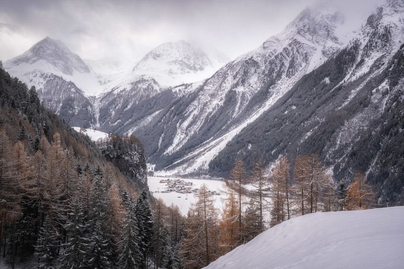 alps, astlehn, austria, austrian alps, barn, brand, brandalm, burgstein, burgstein cliff, burgsteiner wand, cliff, cloudy, fog, foggy, footsteps, forest, houses, landscape, larch, larch forest, larch trees, larches, ludwig riml  photography, längenfeld, m Place of Birth фото превью