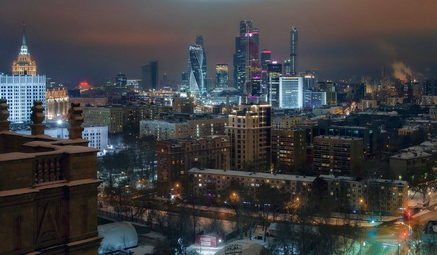 москва, город, архитектура, ночь, Алексей Ермаков