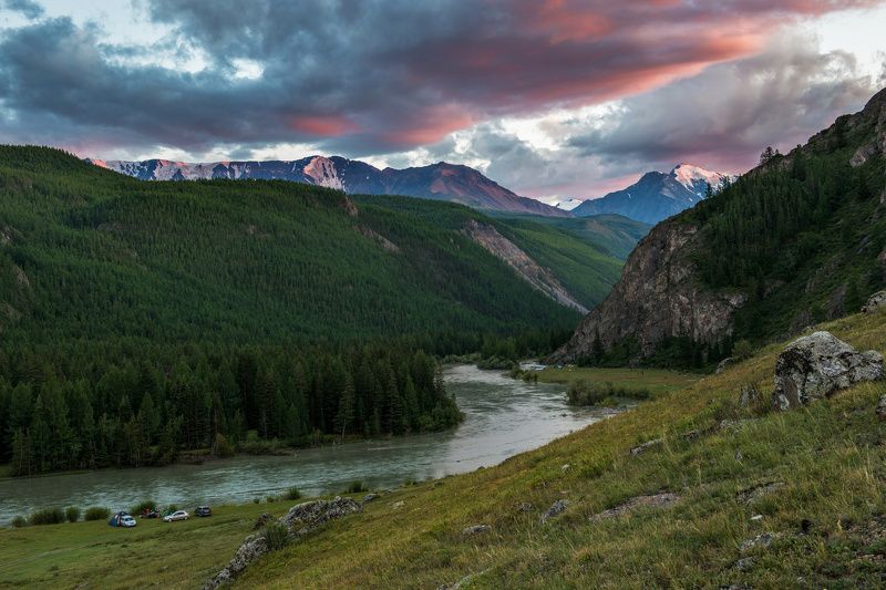 Вечер  у подножия Актру фото превью