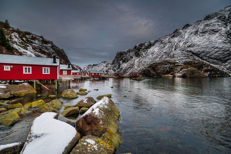 lofoten, winter Holiday houses фото превью