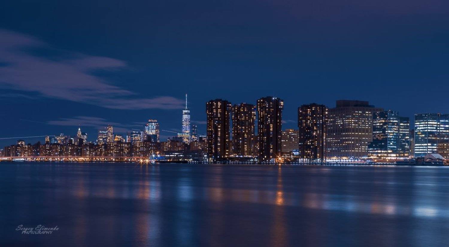 нью-йорк, город, ночь, длинная выдержка,, Sergei Efimenko