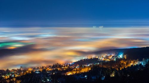 The colors of the fog