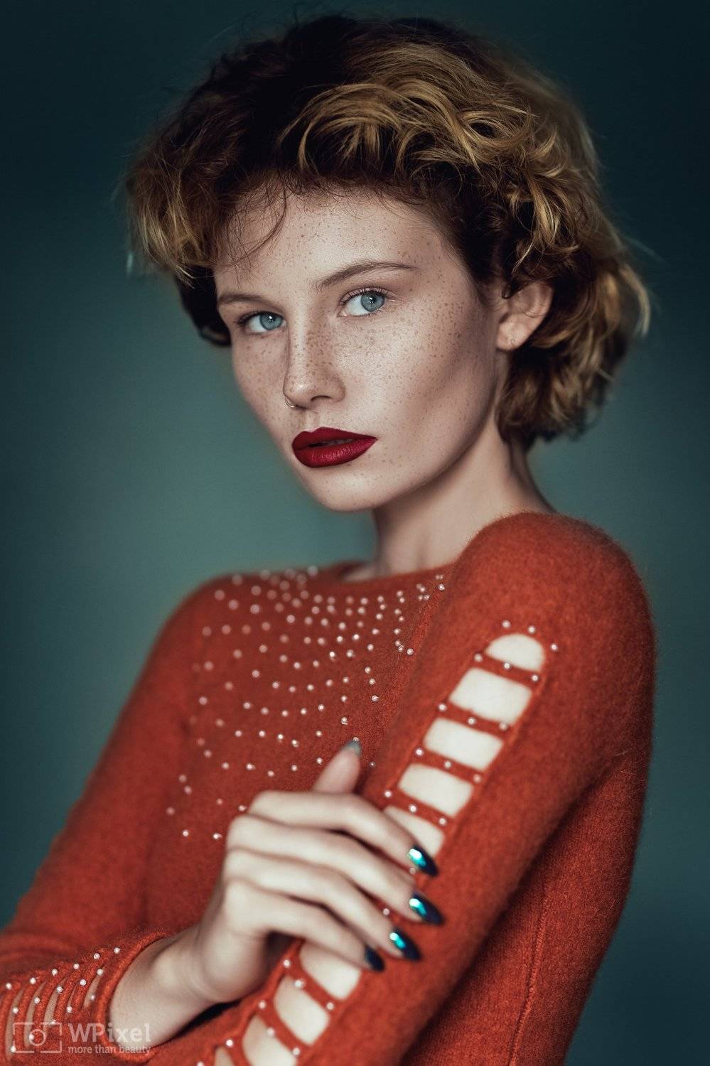 portrait women eyes redhair, Wojtek Polaczkiewicz