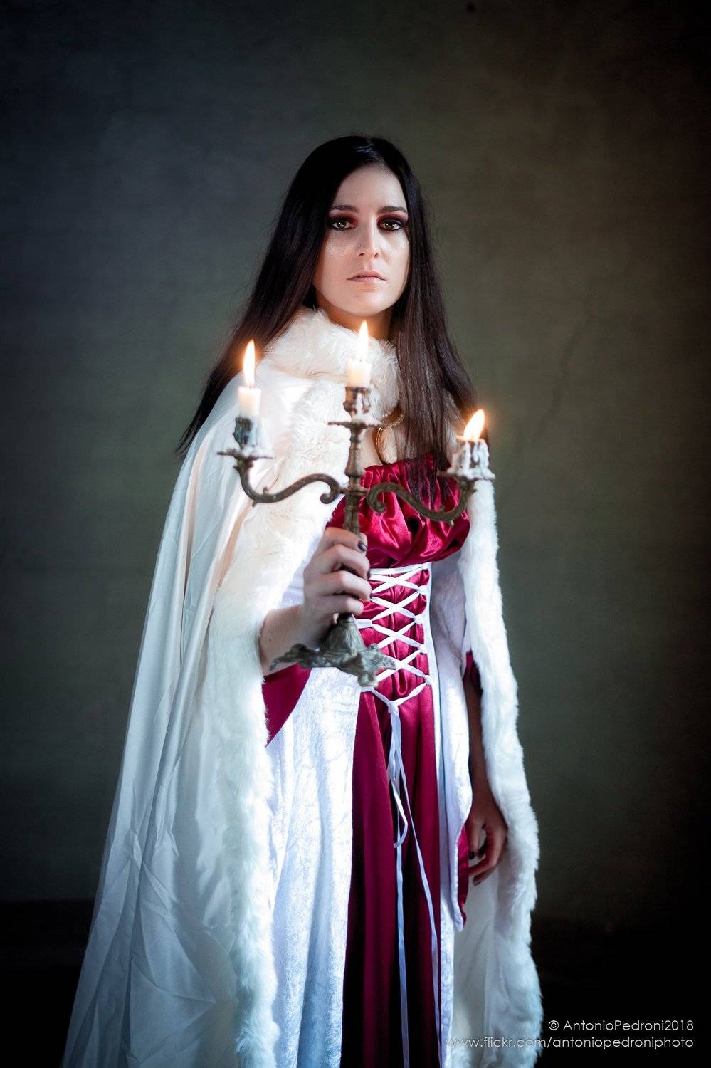 candles, girl, model, modella, urbex, portrait, costume, cosplay, Antonio Pedroni