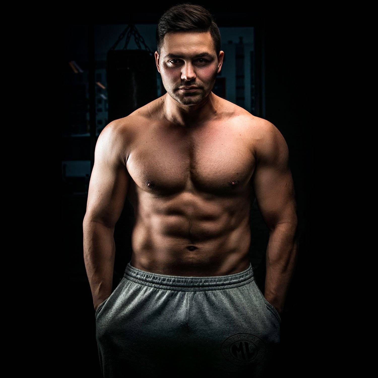 man, male, portrait, muscle, body, motivation, bodybuilder, fitness, abs, lights, shadows, фитнес, мышцы, тренер, пресс, бодибилдинг, огромныйкакгора,, Виталий Мытник