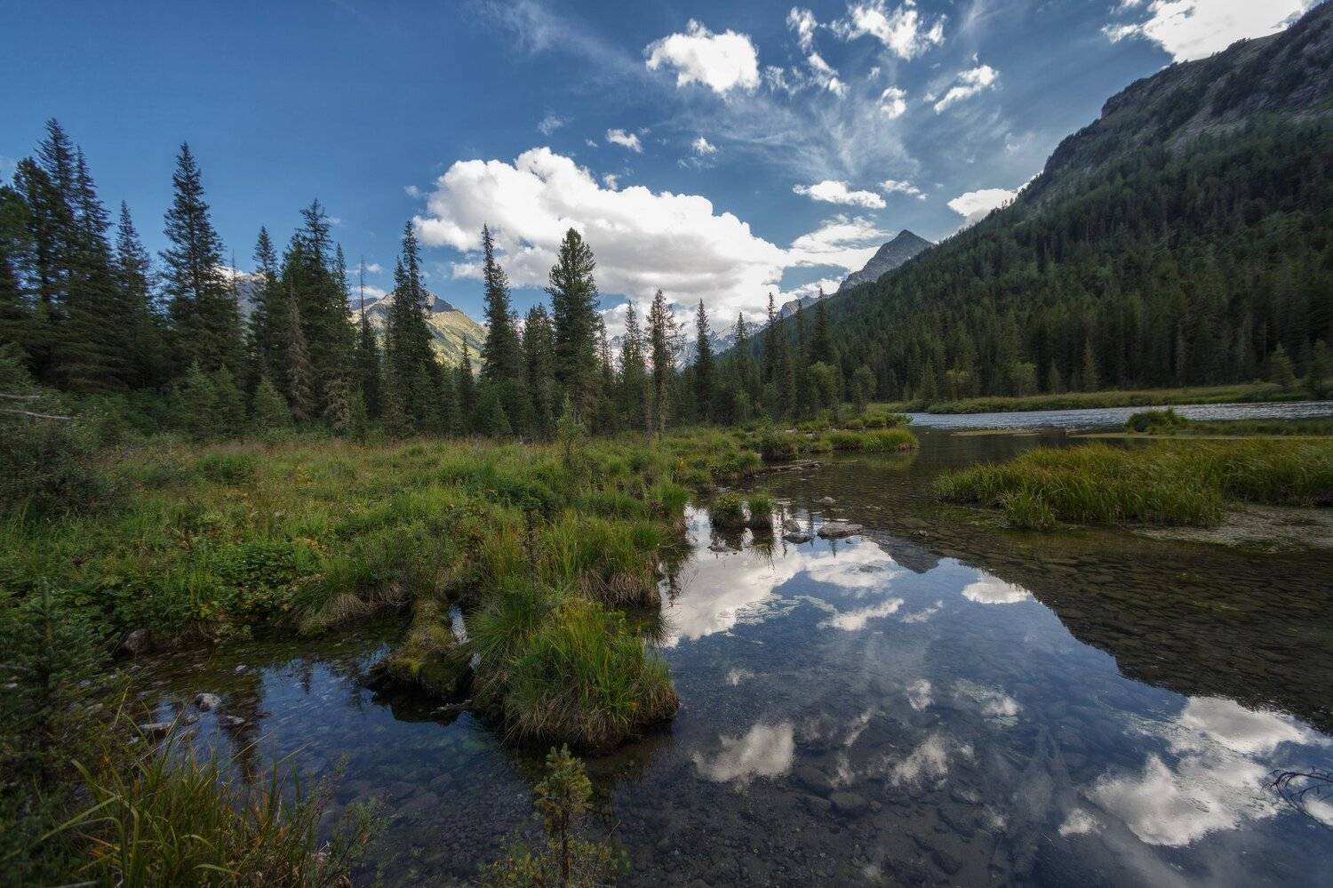 горы, облака, природа, алтай, рассвет, река, путешествие, россия, Шевченко Николай