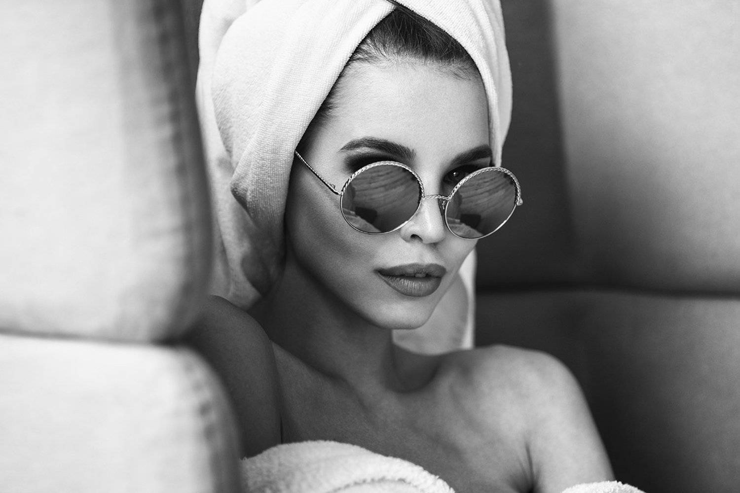 девушка, портрет, милая, cute, girl, portrait, очки, Тимофей Смирнов