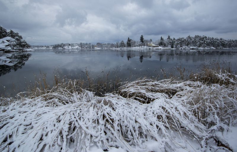 швеция Озеро вечернее 4 фото превью