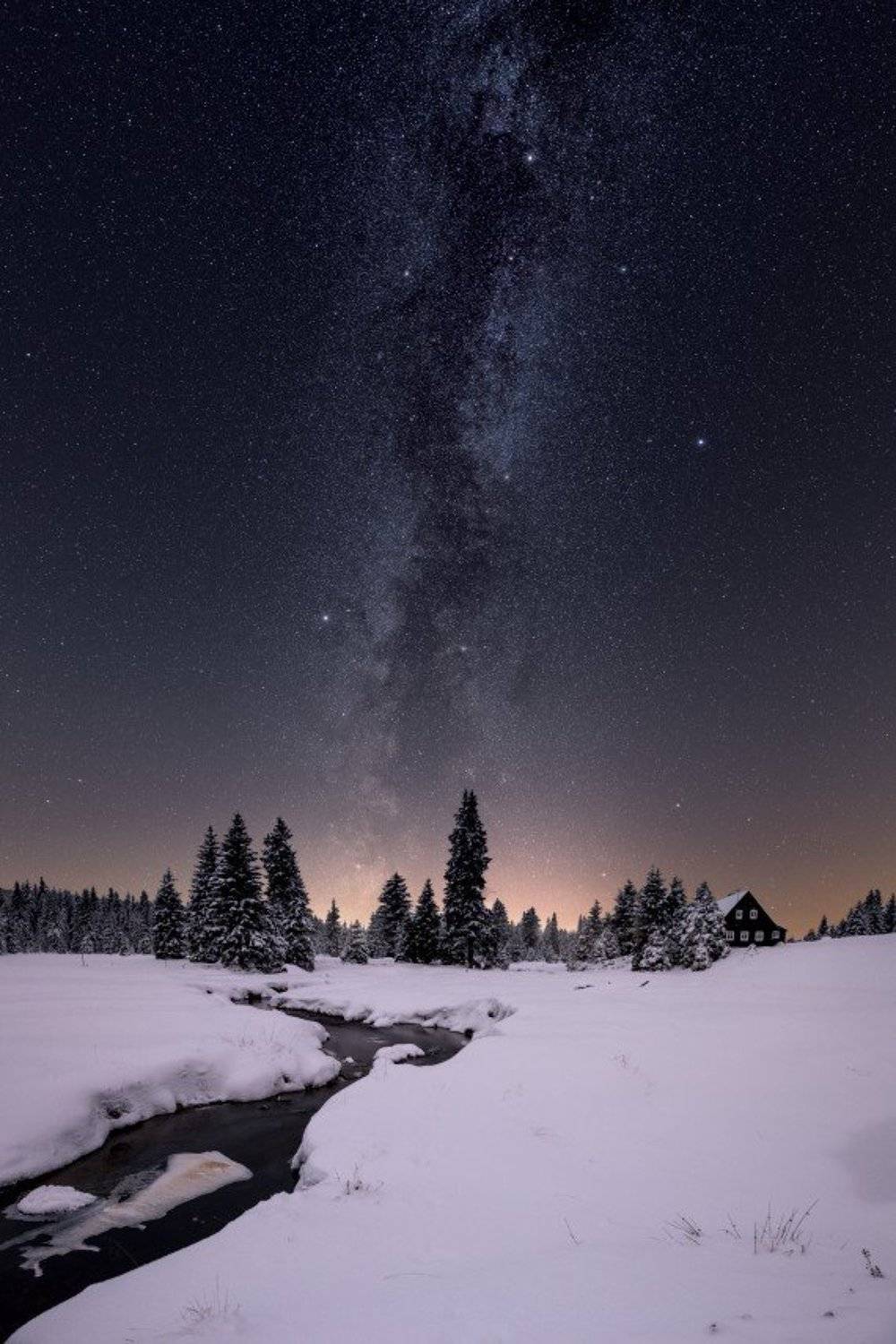 winter, snow, czech, chzechia, frozen, milkyway, Jakub M&uuml;ller