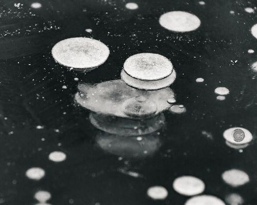 Ice-ice bubble