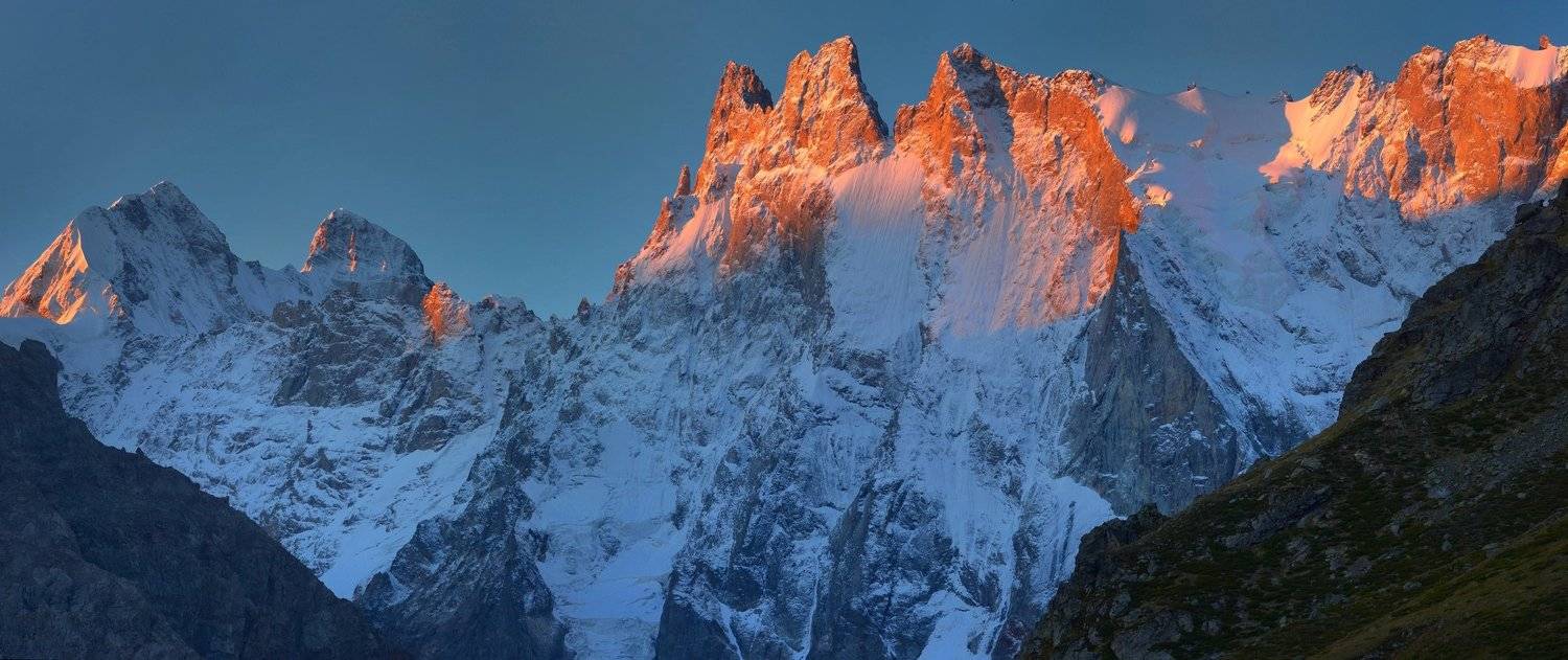 осень рассвет горы вершины, Александр Жарников