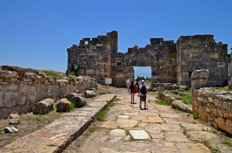 турция, памуккале,город,руины,иераполис Древний город Иераполис фото превью