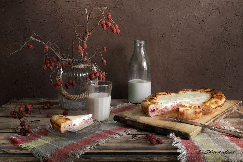 Пирог с молоком фото превью