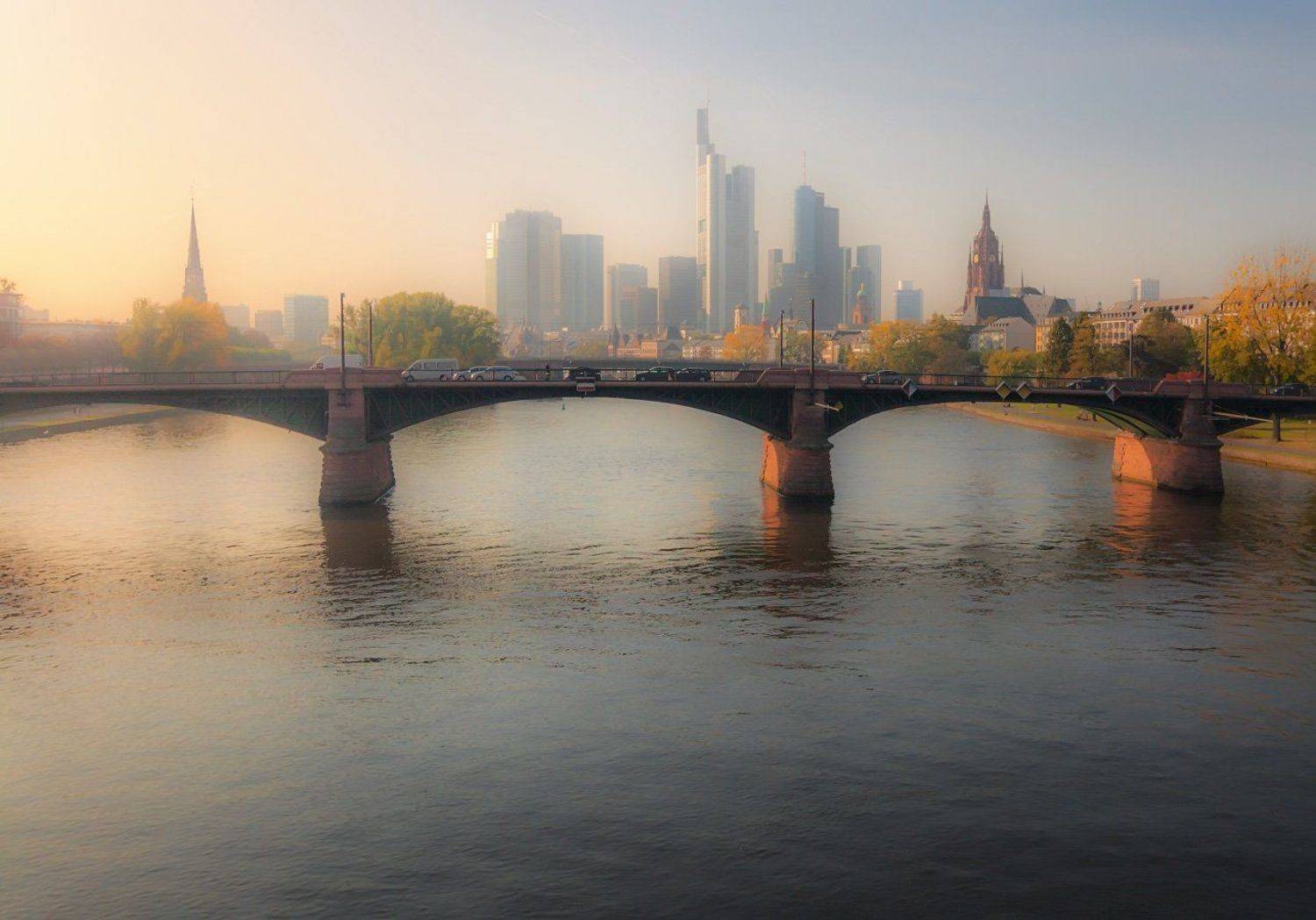 frankfurt am main, река, мост, майн, Виктор Климкин