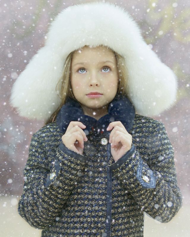 снег, зима, портрет, девочка, вика Девочка и снег фото превью