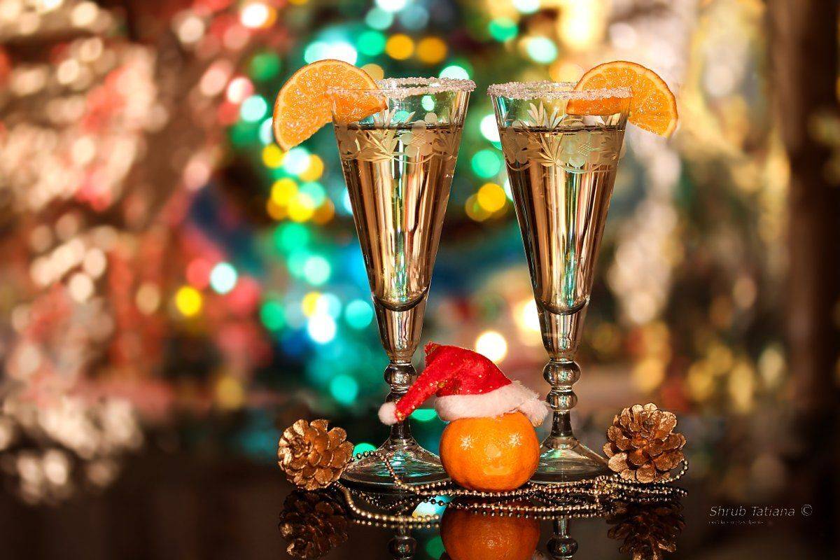 праздник, новый год, бокалы, шампанское, игрушки, Шруб (Беляева) Татьяна
