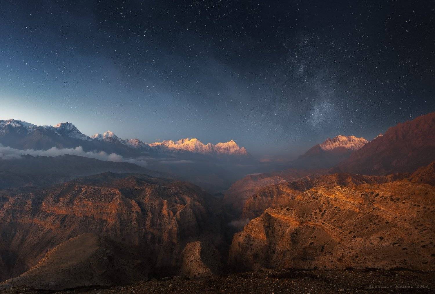 верхний мустанг, непал, nepal, upper mustang, landscape, mountains, milky way, nightsky, Soft Light