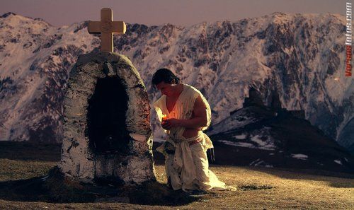 ergeti Trinity Church at an elevation of 2170 meters. / Rati Tsiteladze